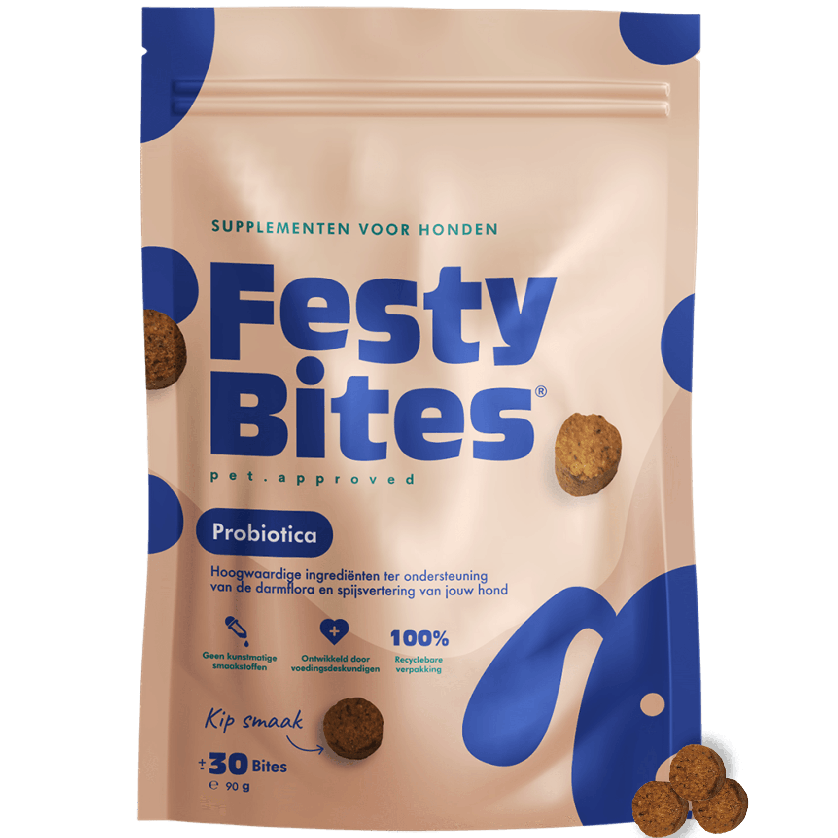 Probiotica hond - Kipsmaak - 30 snoepjes - FestyBites®