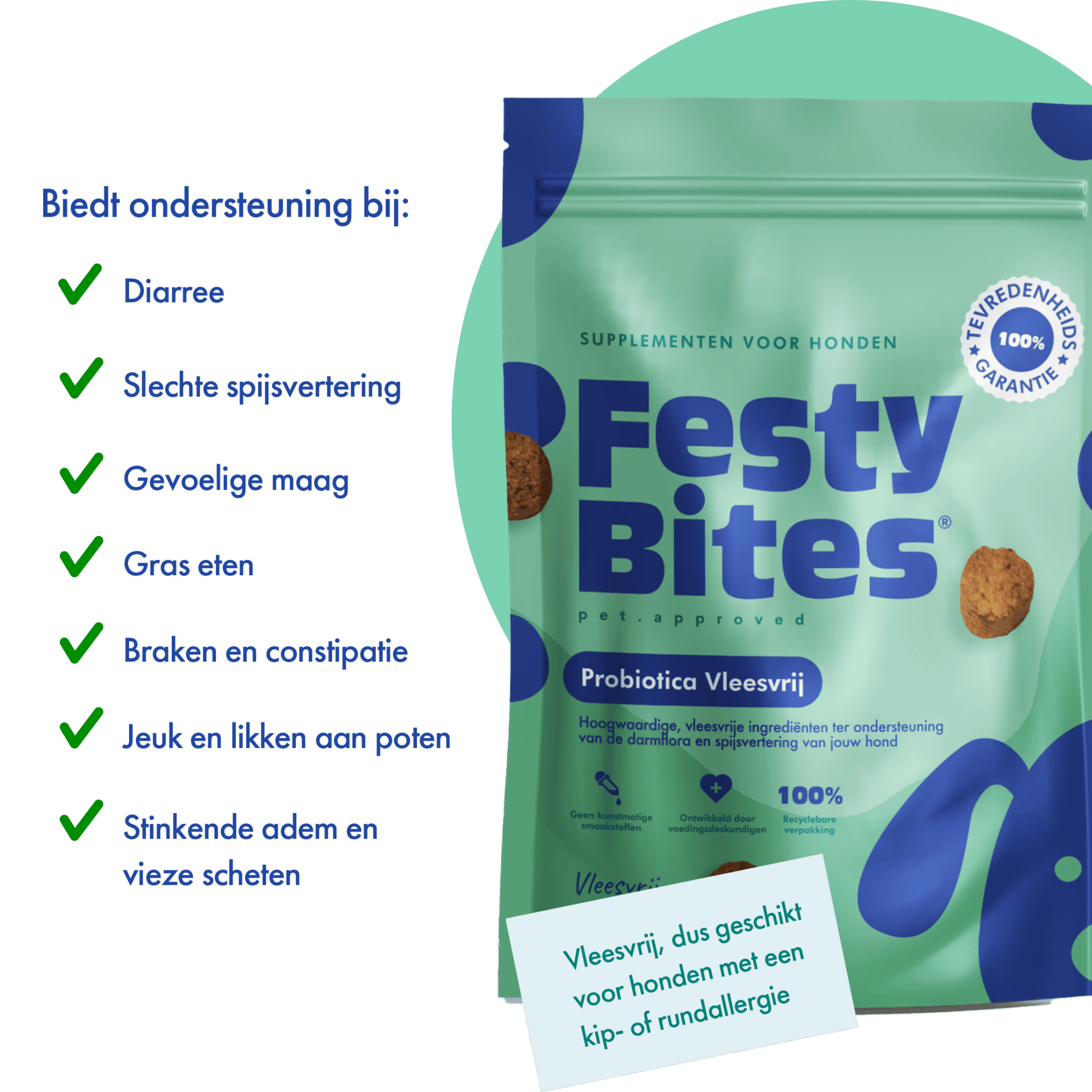 Probiotica - Vleesvrij - 30 snoepjes - FestyBites®